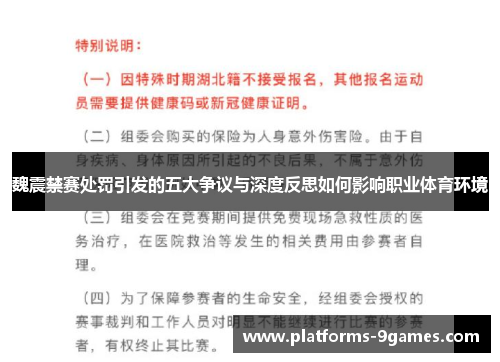 魏震禁赛处罚引发的五大争议与深度反思如何影响职业体育环境
